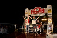 Rallye Český Krumlov: Vyhlášení výsledků na cílové rampě
